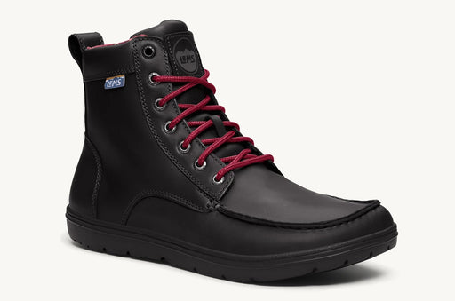 Lems Boulder Boot Leather UK Sizes- Raven Black