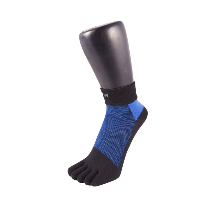 ToeToe Outdoor Sport Liner Socks OVER Ankle - Black Blue