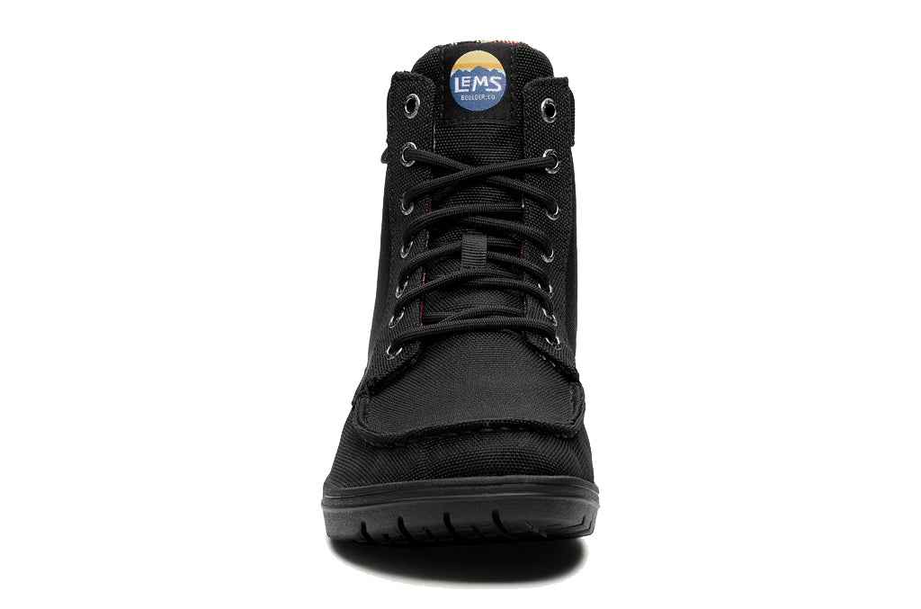 Lems Boulder Boot UK Sizes - Black VEGAN