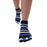 ToeToe Essential Anklet Trainer Fun Socks - Striped Denim