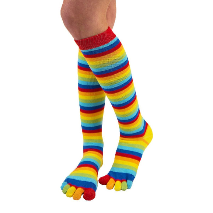 ToeToe Essential Knee High Fun Socks - Rainbow