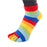 ToeToe Essential Anklet Trainer Fun Socks - Rainbow
