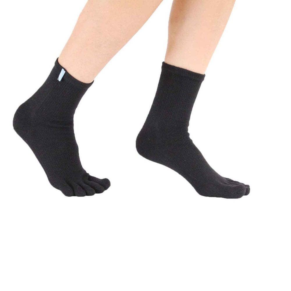 ToeToe Sport Running Socks OVER Ankle - Black — footworksrunning