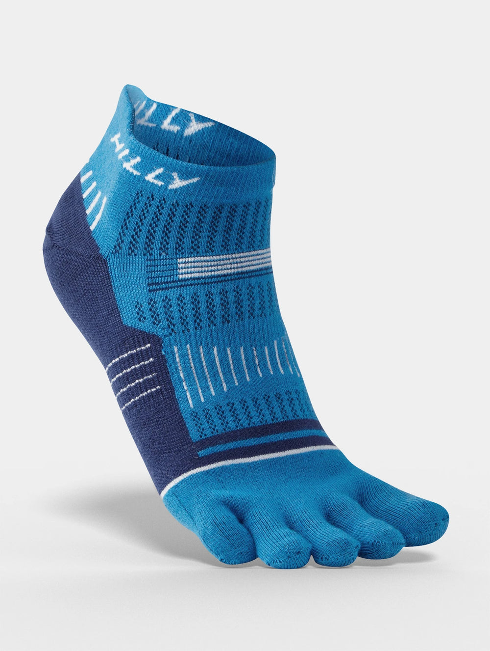 Hilly Toe Socks Anklet Unisex Electric Blue, Mid Blue, White